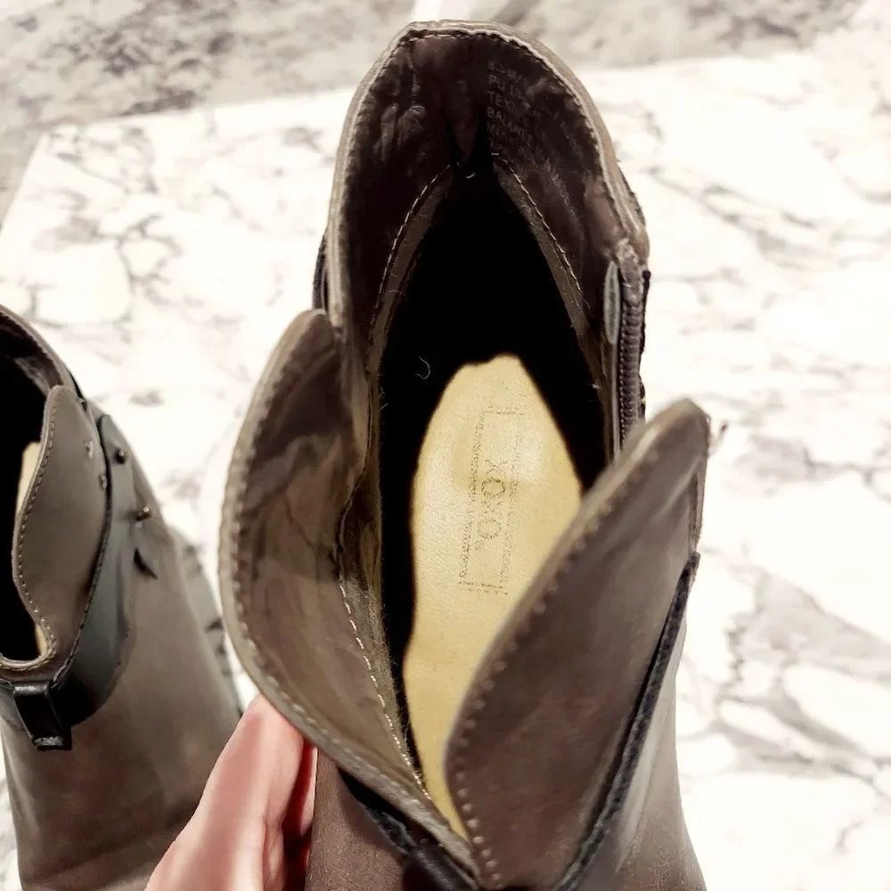 𝅺XOXO boots Brown womens size 8.5 - Picture 8 of 9